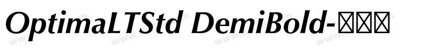 OptimaLTStd DemiBold字体转换